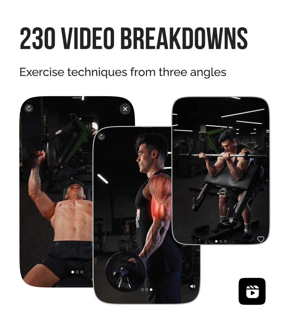 Exercise video demonstrations and technique guidance in IZIFIT